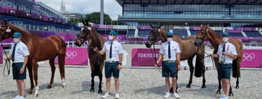 10 minutes to go before the Eventing showjumping phase of the Tokyo Olympics sta