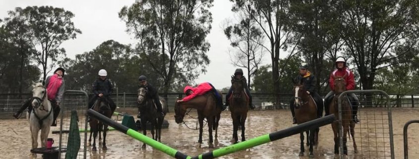 It was very wet today... and we were probably the only riders in the Hawkesbury