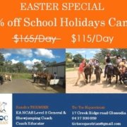 To celebrate Easter, we'd like to offer 30% off the school holidays Camp fr