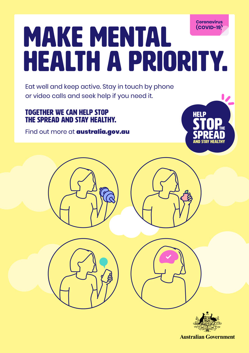 Health & Safety Action Plan - coronavirus covid 19 print ads make mental health a priority image